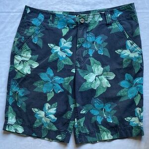 Mossimo Supply Co. 36 Blue and Green Floral Shorts